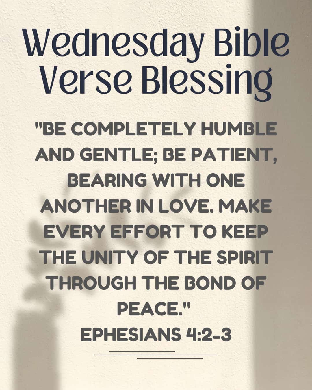 Wednesday Bible Verse Blessing