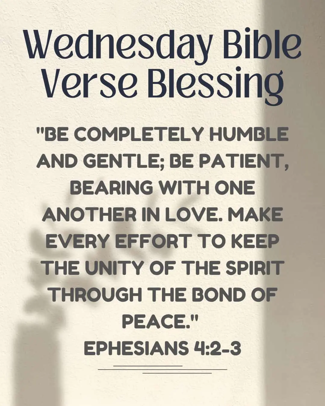 Wednesday Bible Verse Blessing