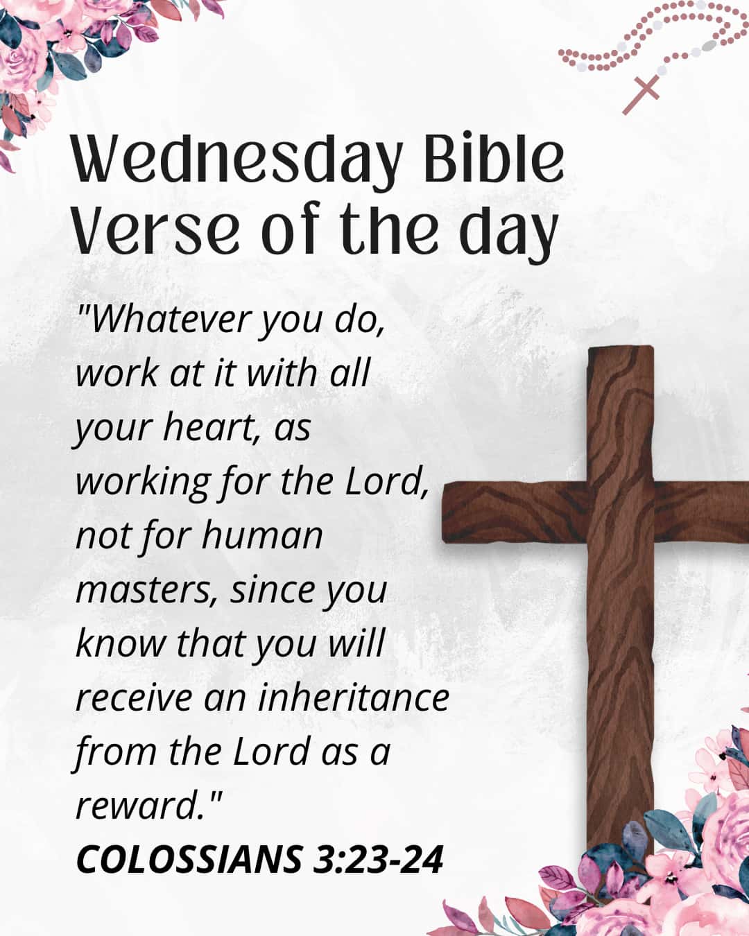 Wednesday Bible Verse of the day