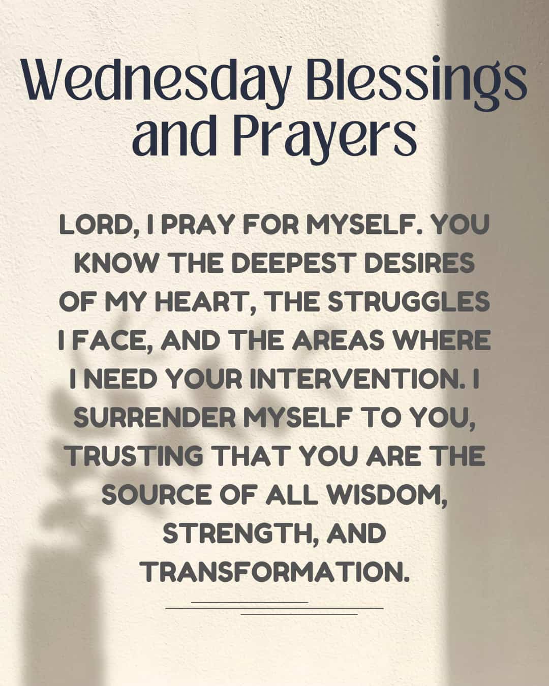 Wednesday Blessings and Prayers