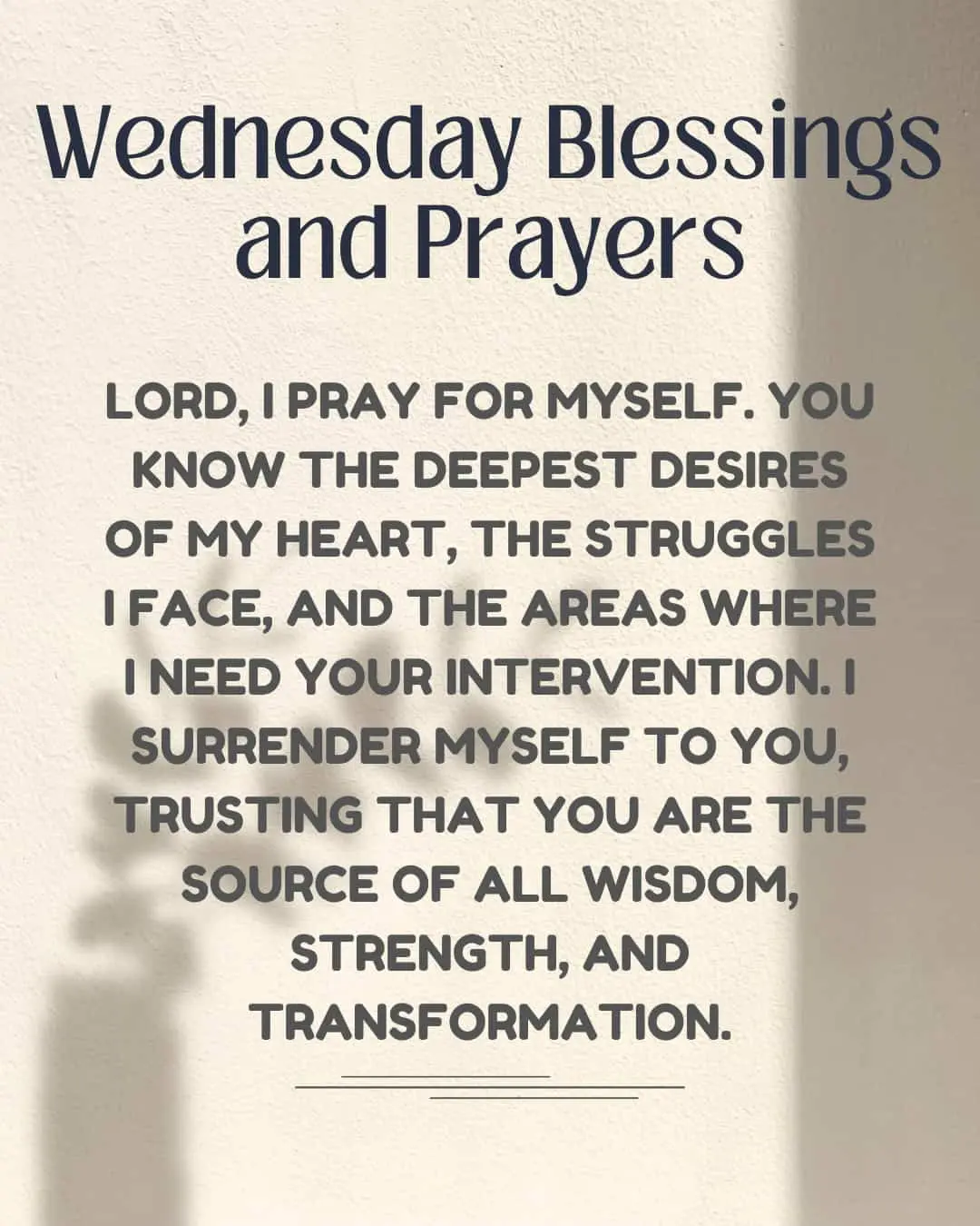 Wednesday Blessings and Prayers