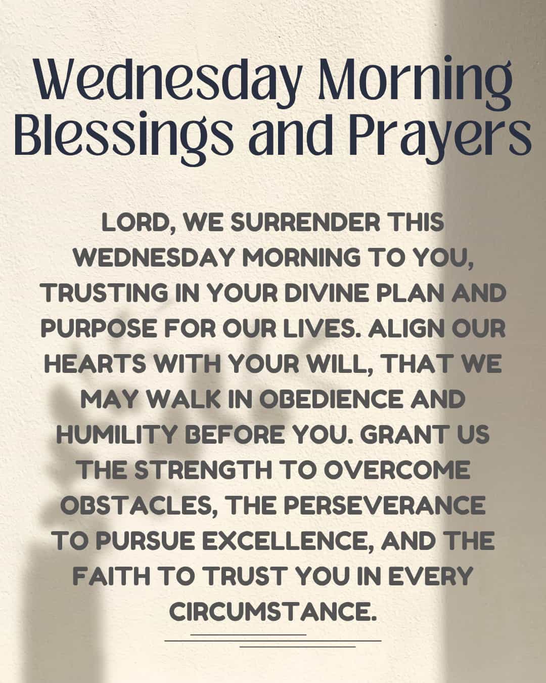 Wednesday Morning Blessings and Prayers