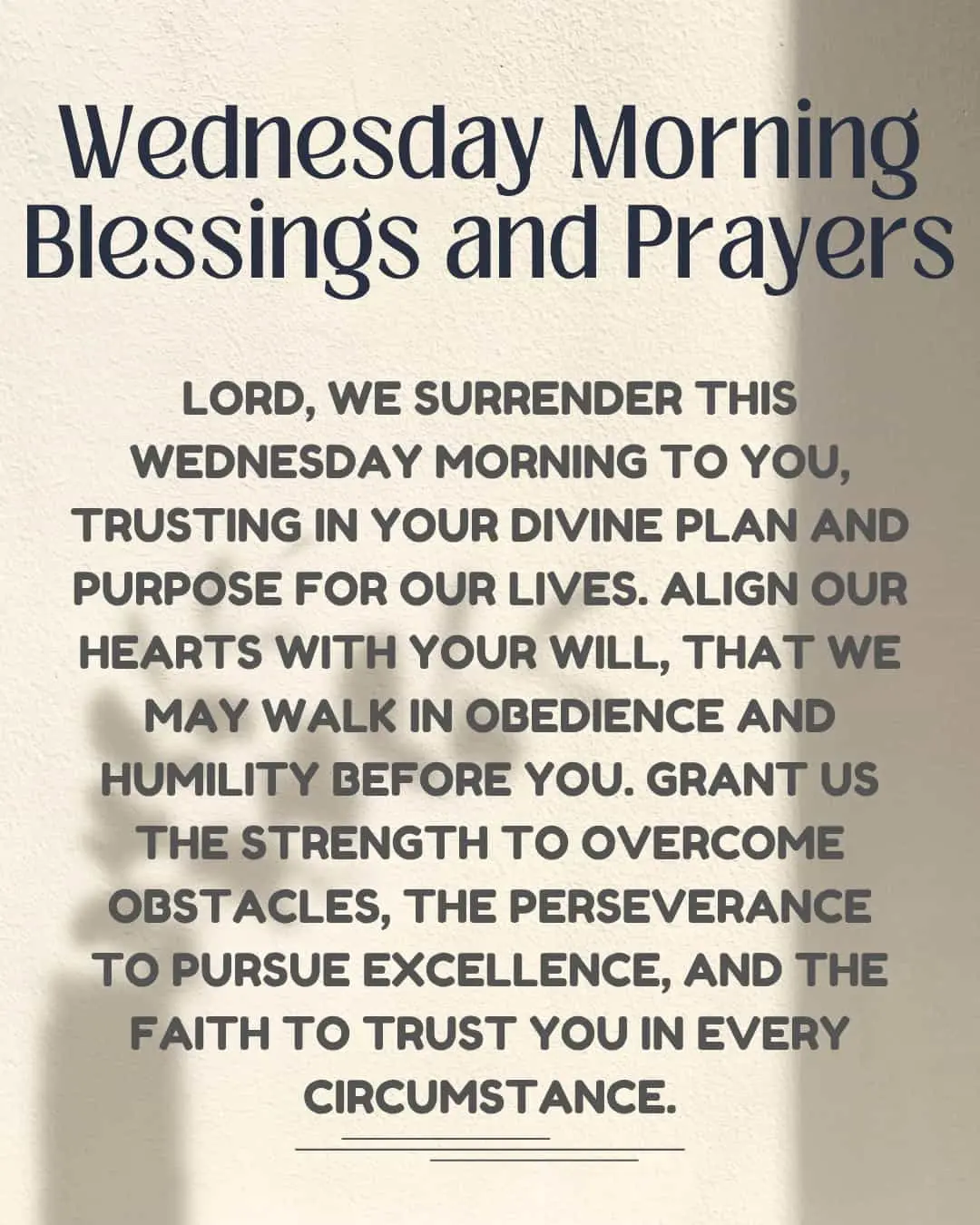 Wednesday Morning Blessings and Prayers