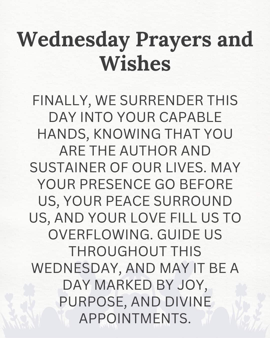 Wednesday Prayers and Wishes
