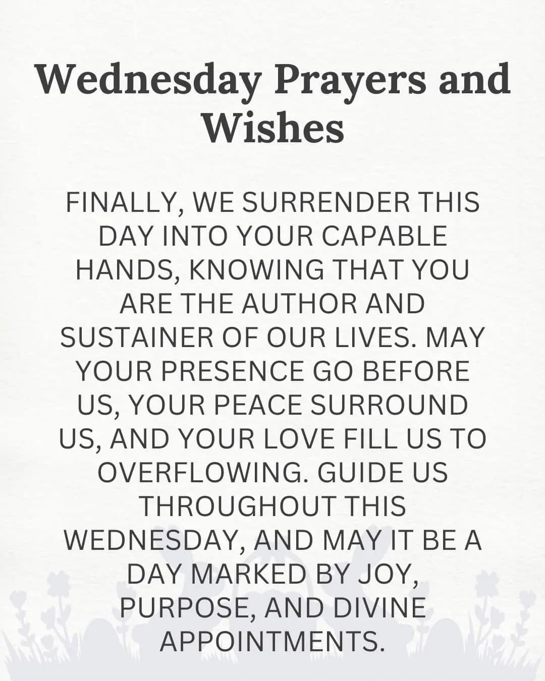 Wednesday Prayers and Wishes