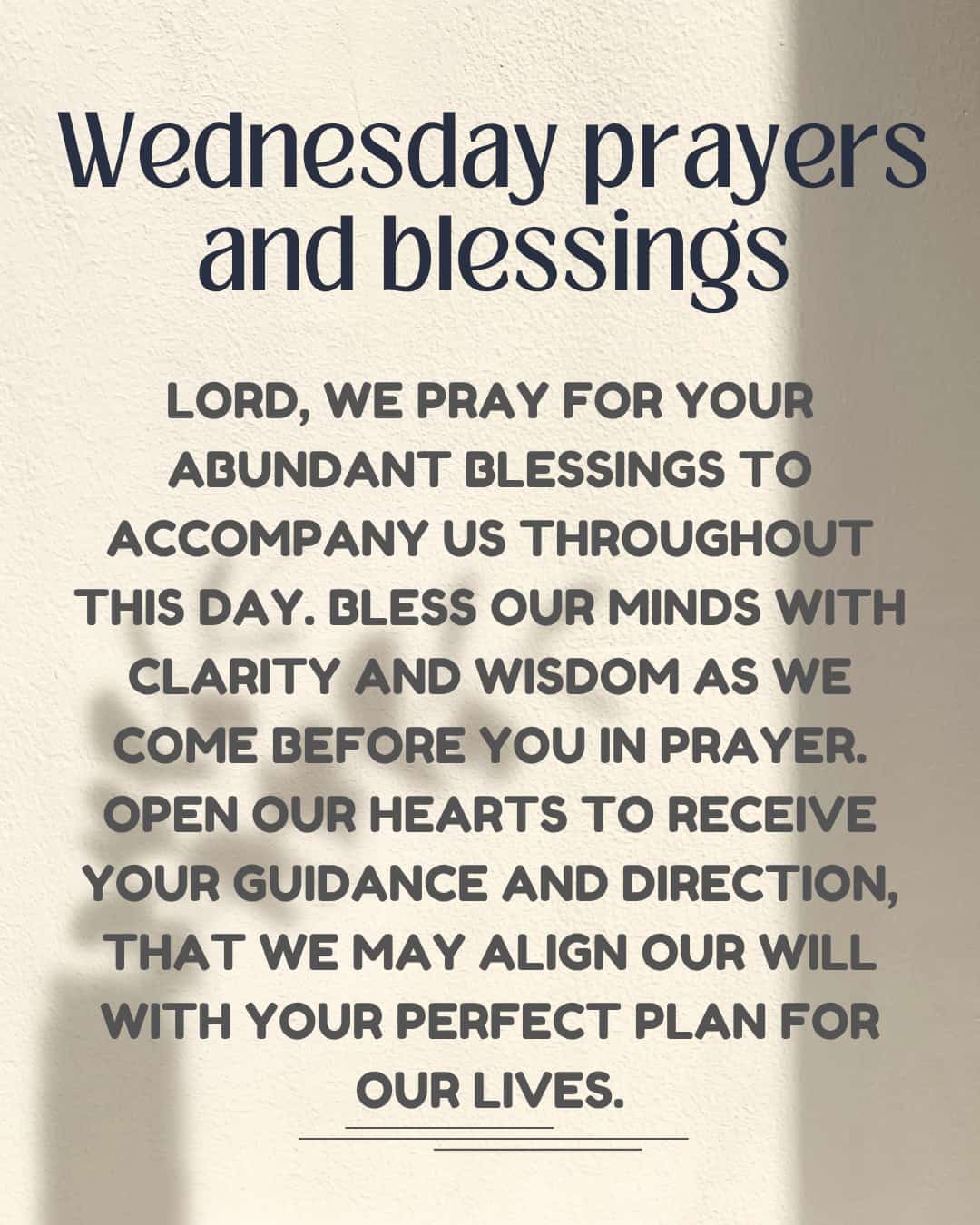 Wednesday prayers and blessings images