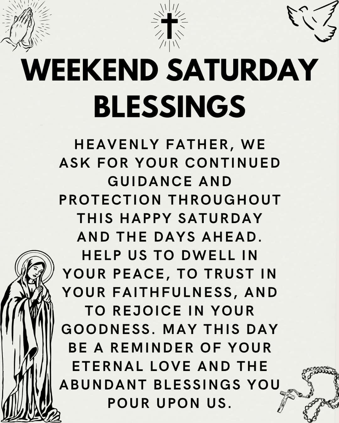 Weekend Saturday Blessings