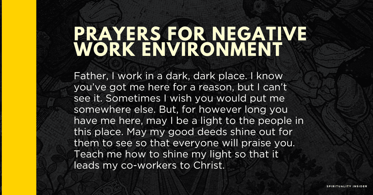 prayer for work environment