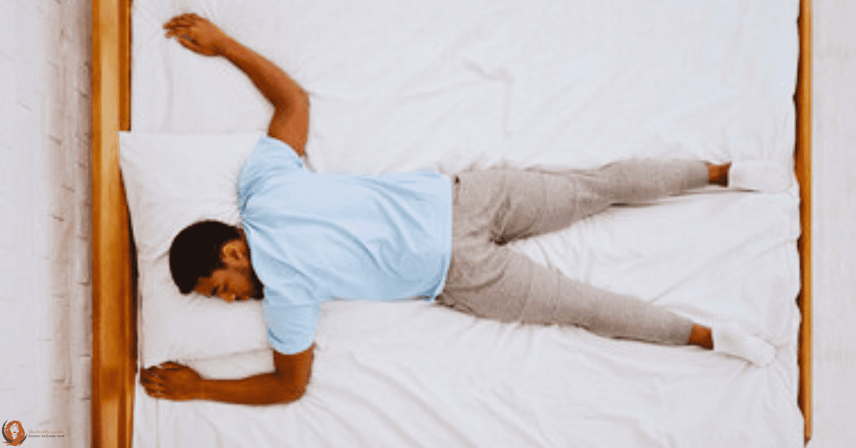 A man sleeping on your stomach