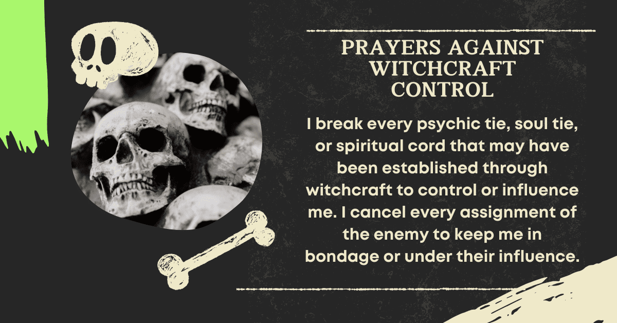 Control witchcraft prayers