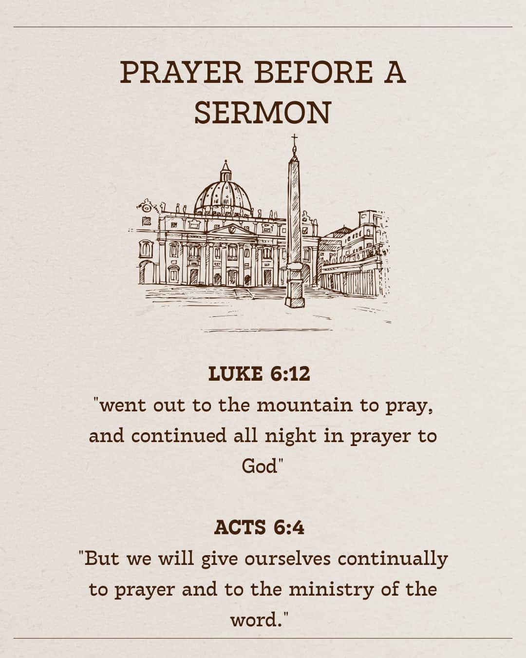 Prayer before a sermon