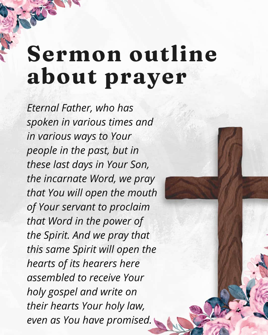 Sermon outline about prayer