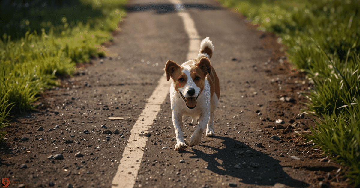 Stray dog in your path