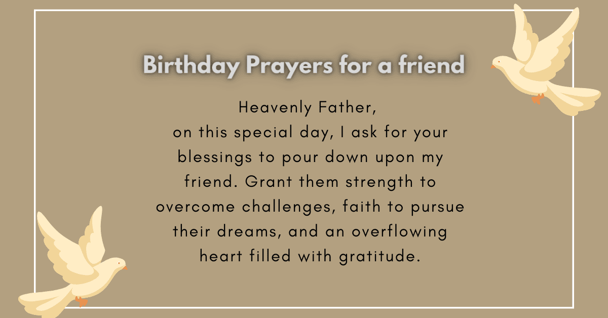 birthday prayer for best friend