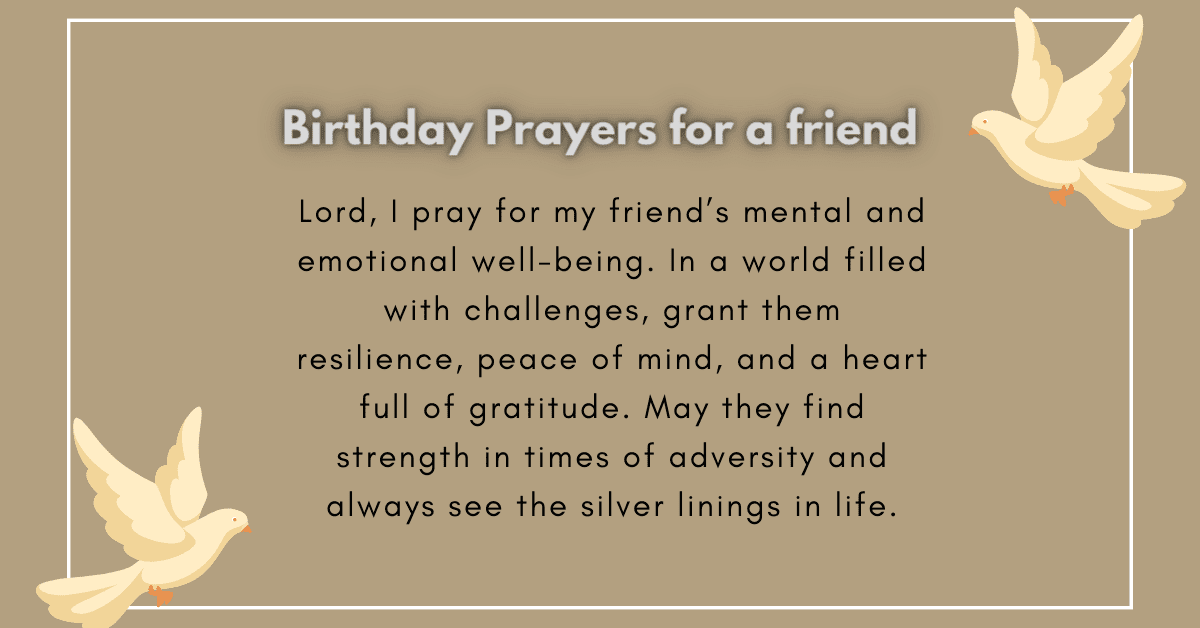 birthday prayer for friend