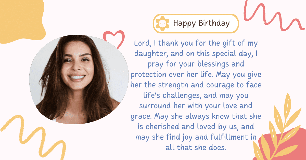 birthday prayer for my daughter