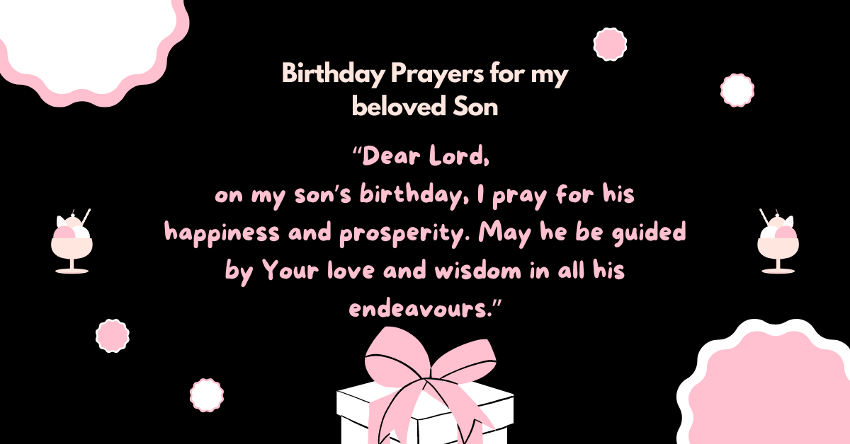 birthday prayer for my son