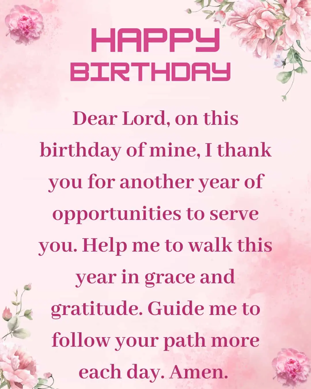 birthday prayer for myself 2025