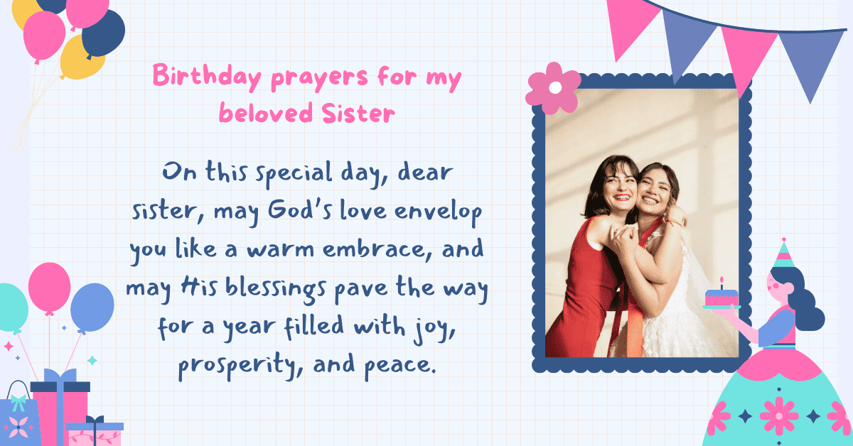 birthday prayer for sister