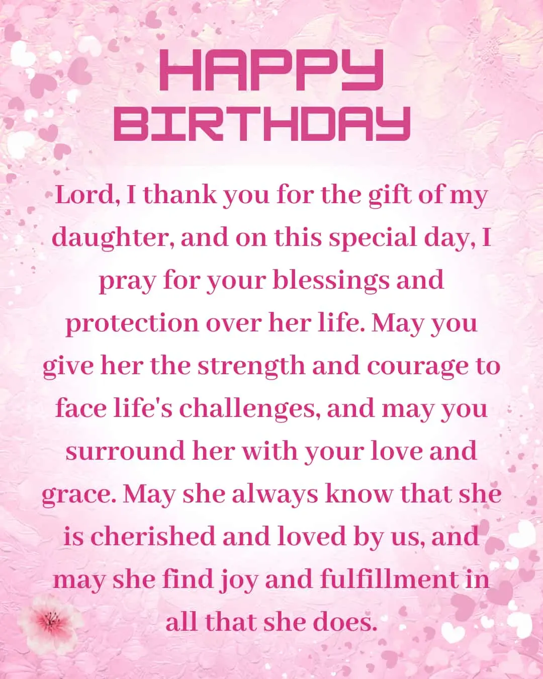 catholic birthday prayer for daughter
