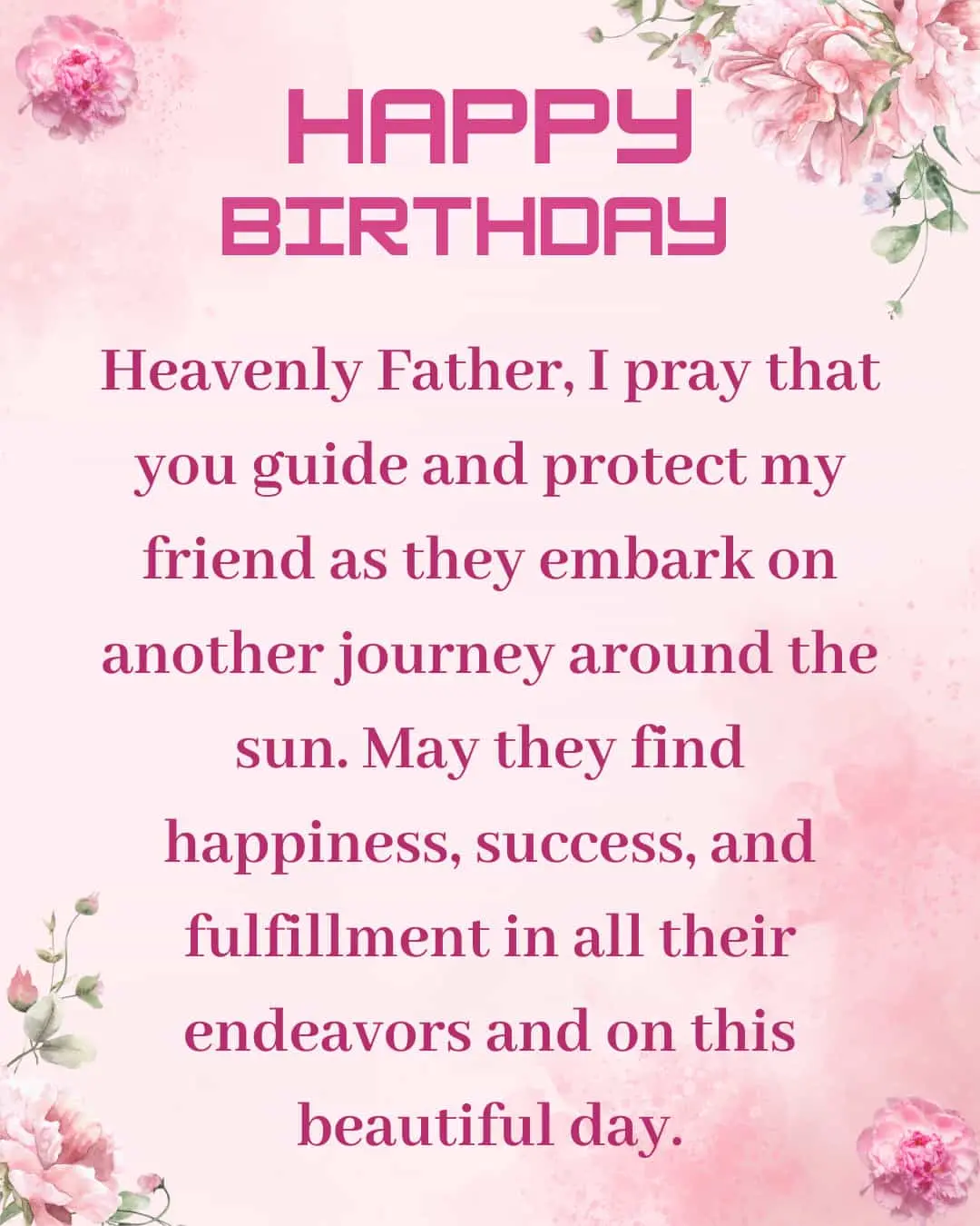 catholic birthday prayer for friend