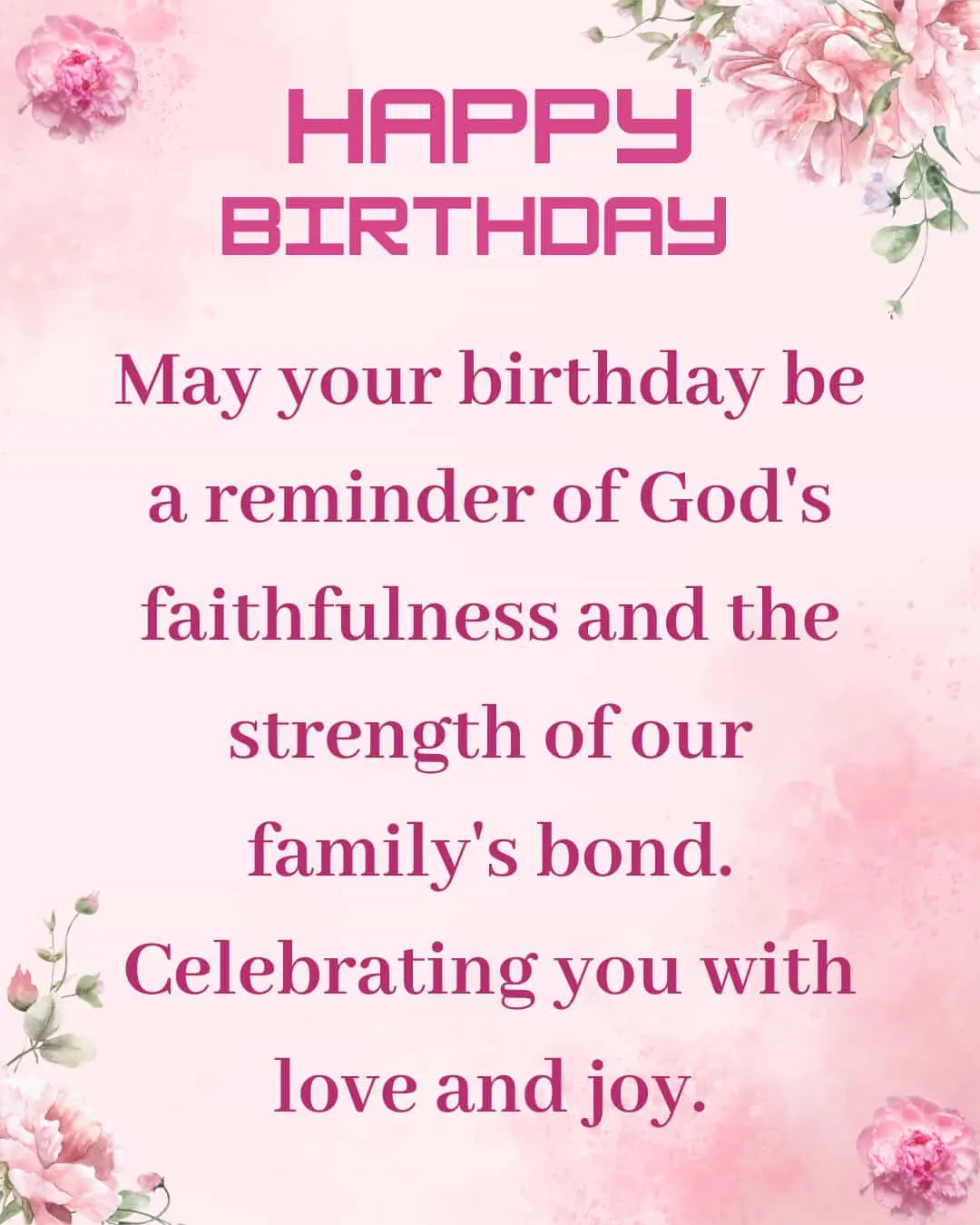 Christian birthday greetings