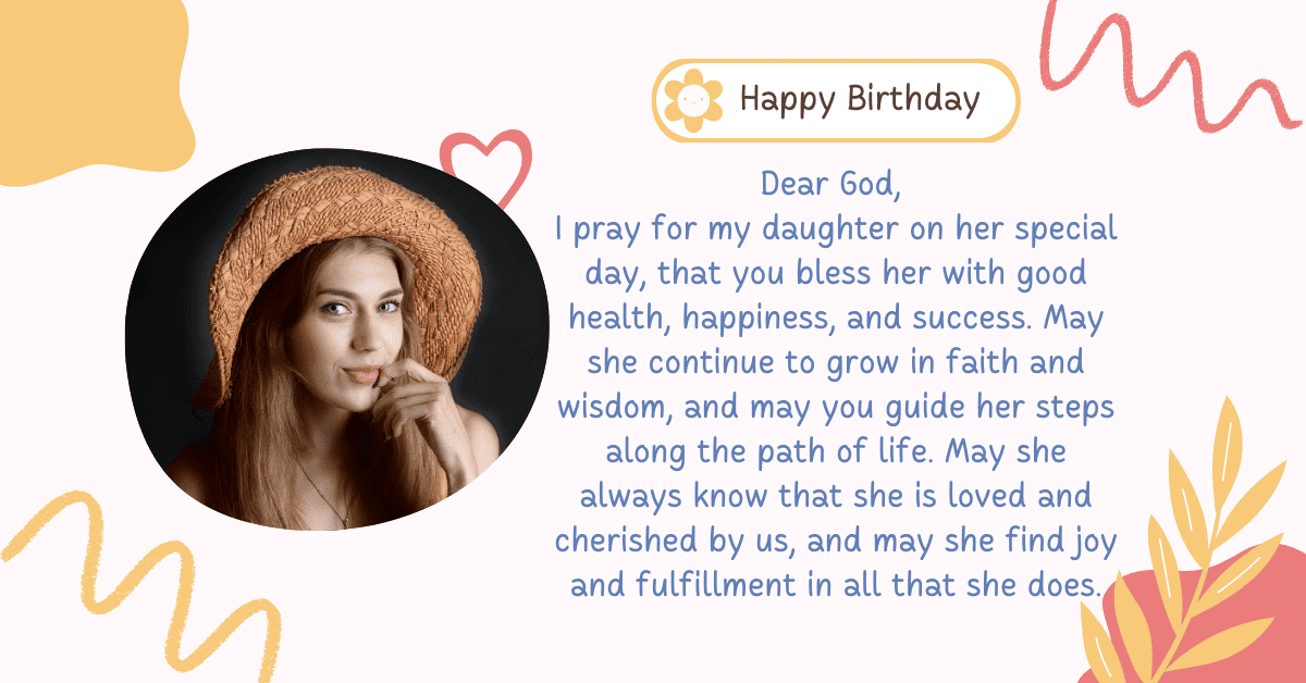 happy birthday daughter prayer