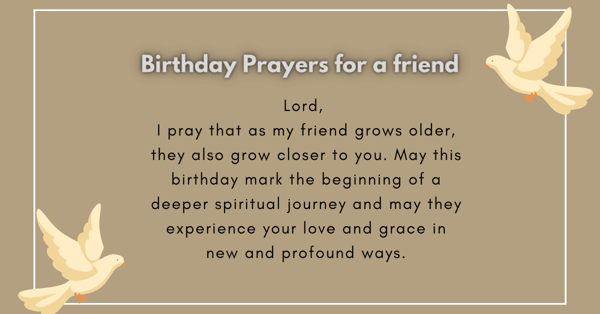 happy birthday prayer for a friend
