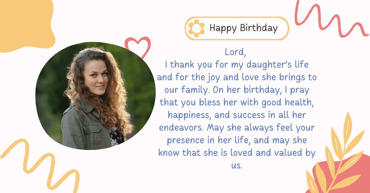 my daughter birthday prayer