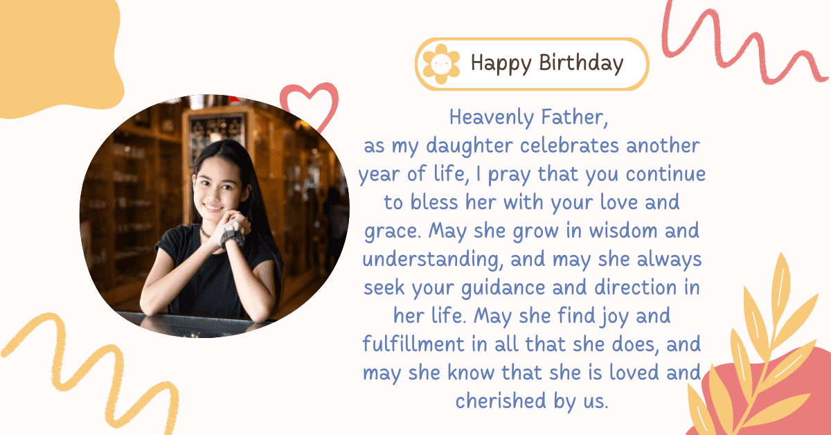 prayer for daughter birthday