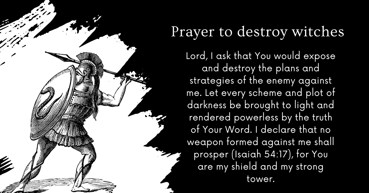 prayers to destroy witchcraft