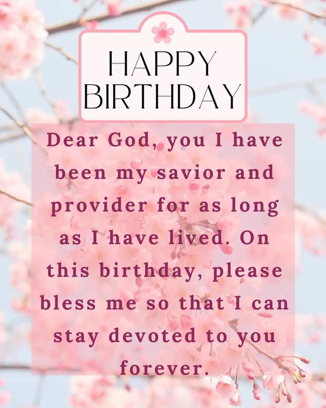 thank god personal birthday prayer for myself