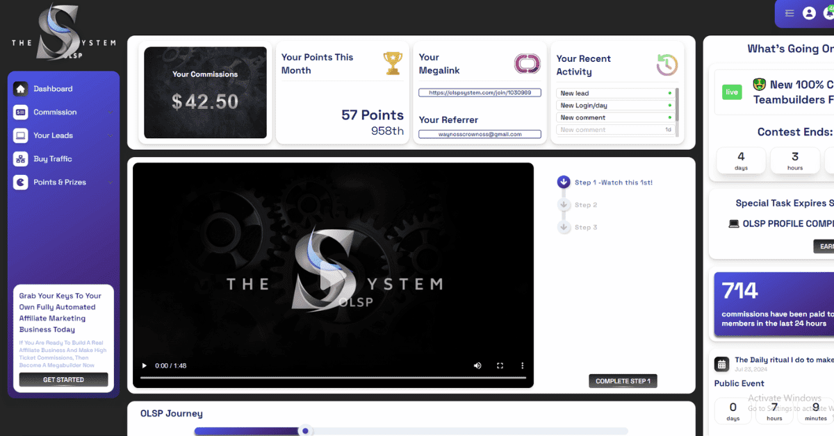 OLSP Dashboard