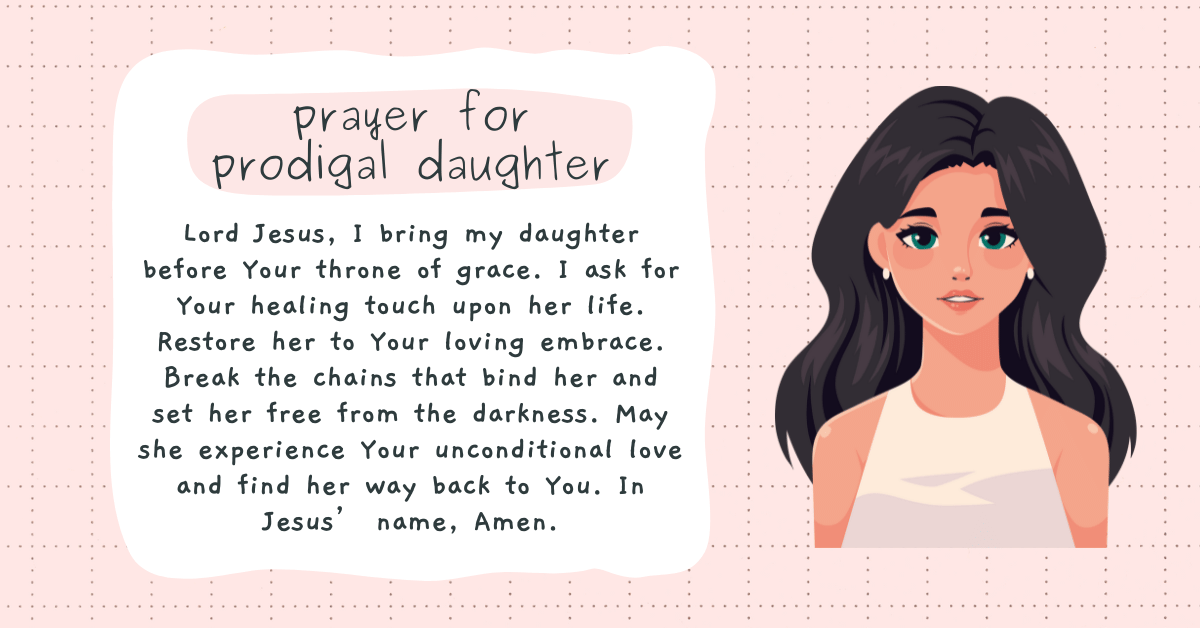 prayer for a prodigal daughter