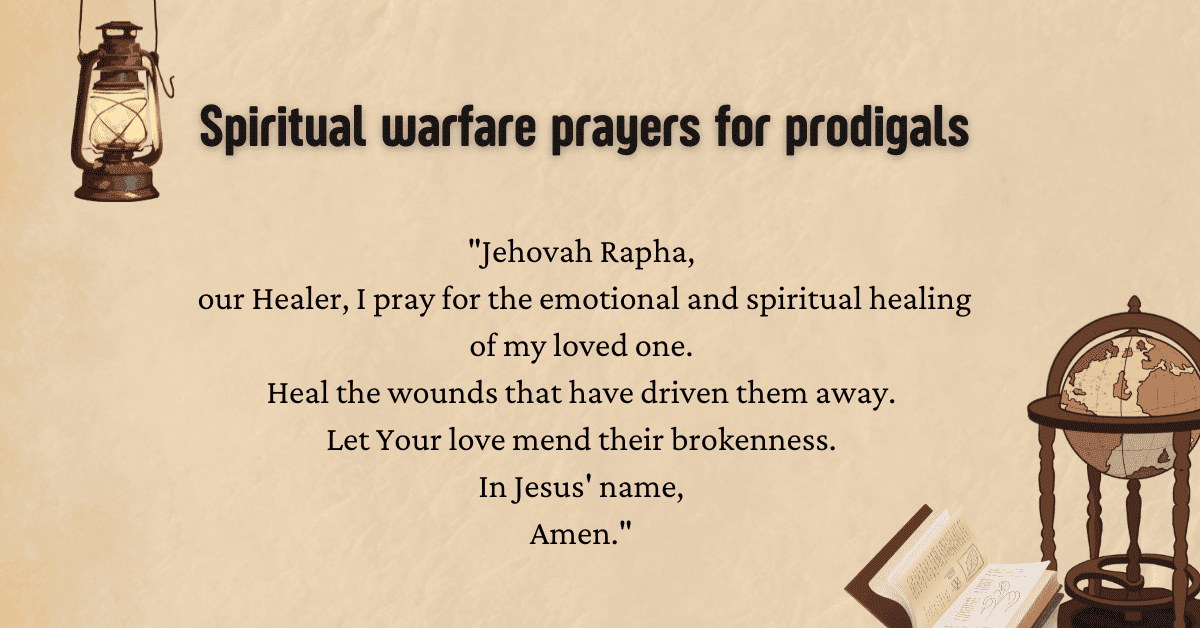 spiritual warfare prayer for prodigal relatives