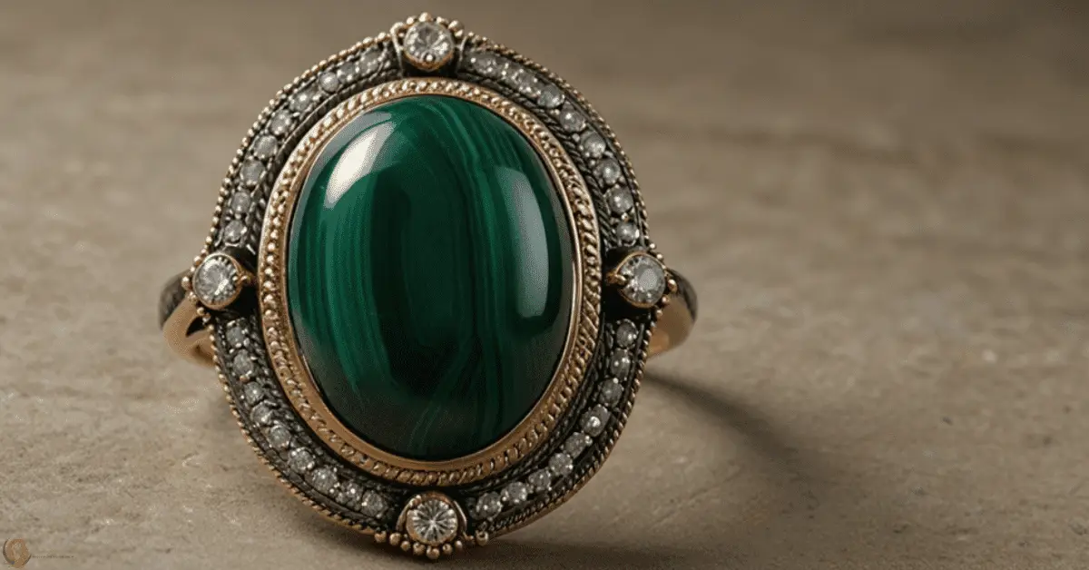 malachite jewellery