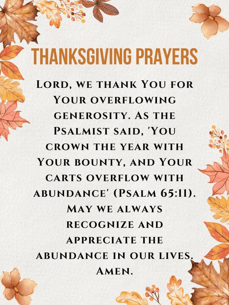 Thanks giving prayers in the bible