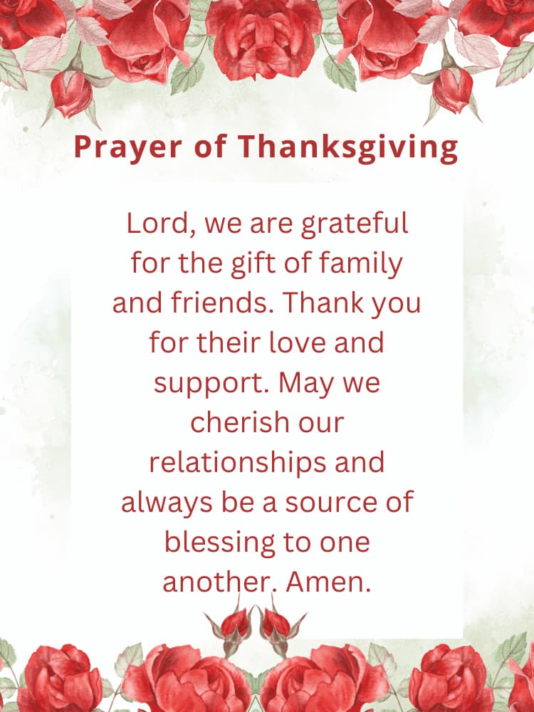 Thanks giving prayers to god