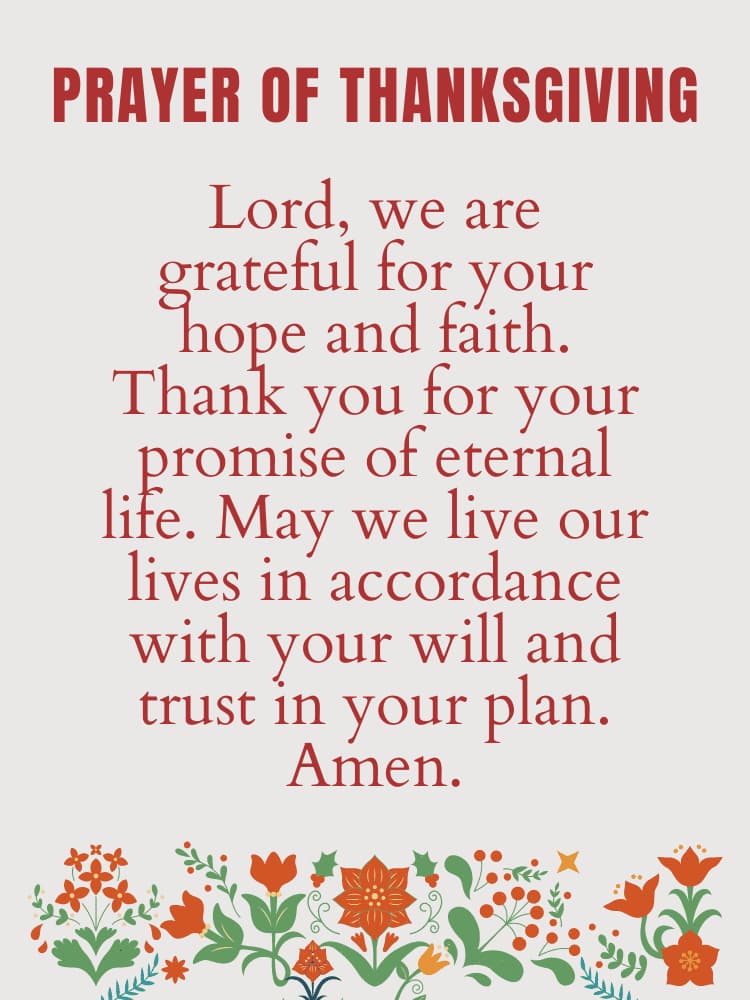 prayer of thanks