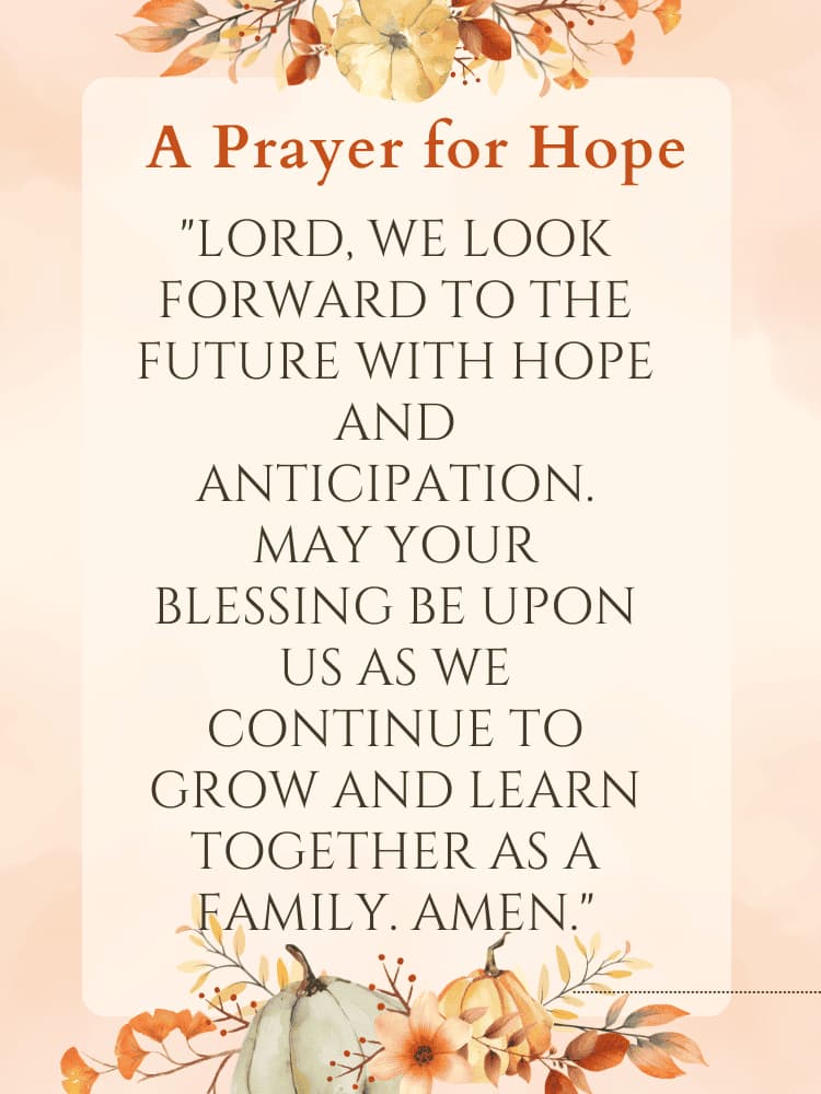 thanksgiving prayer for family