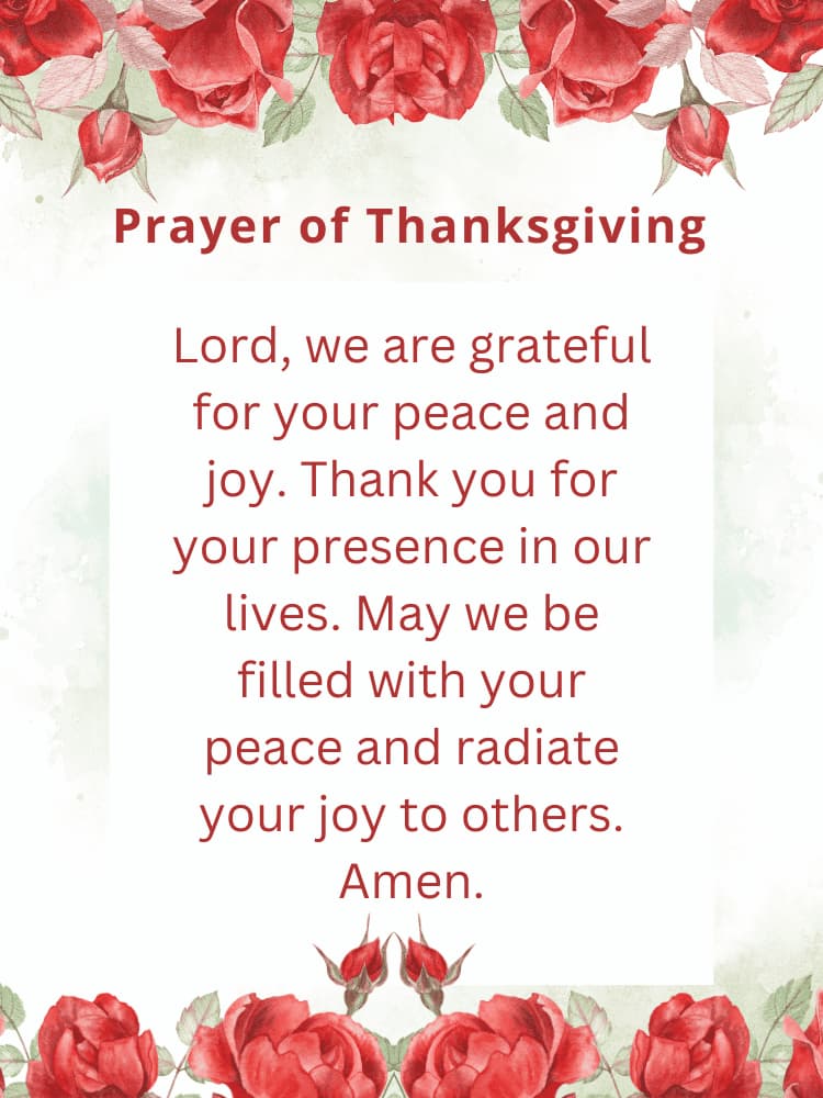 thanksgiving prayer to god our father