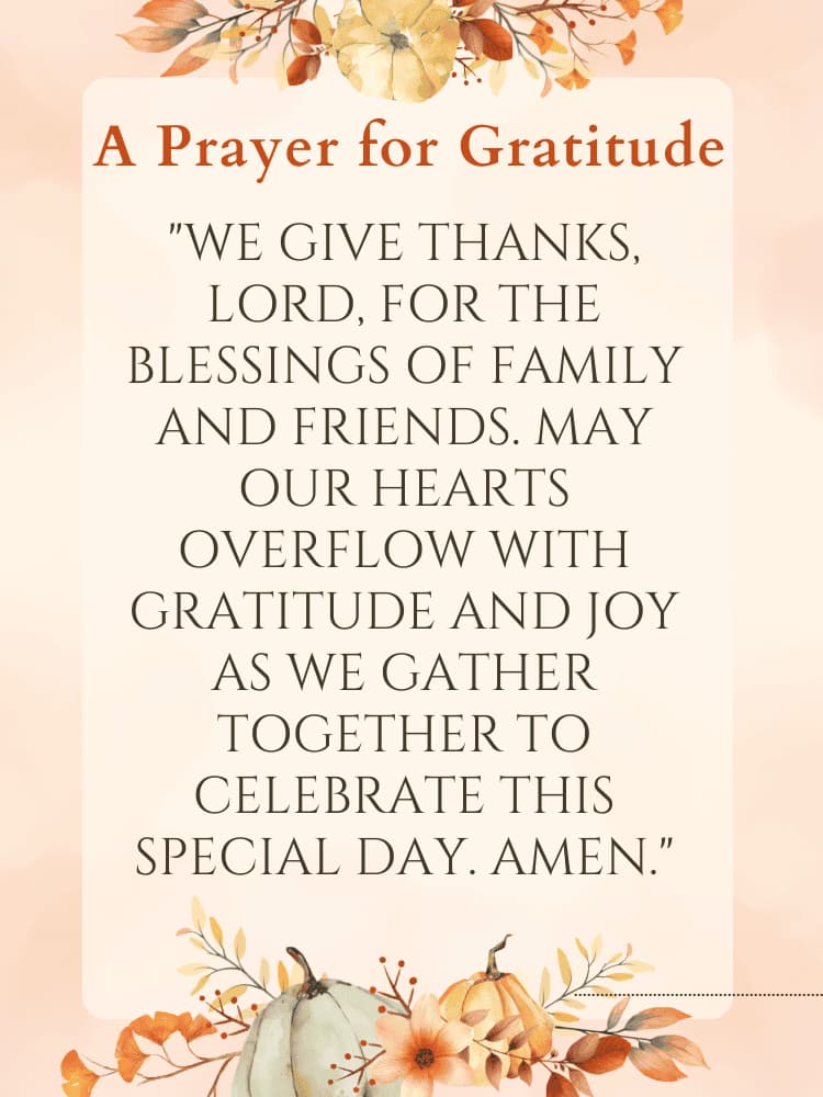 thanksgiving prayer