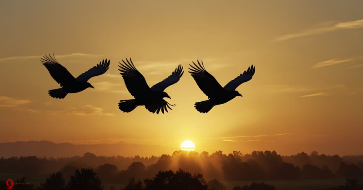 What does it mean to see three crows