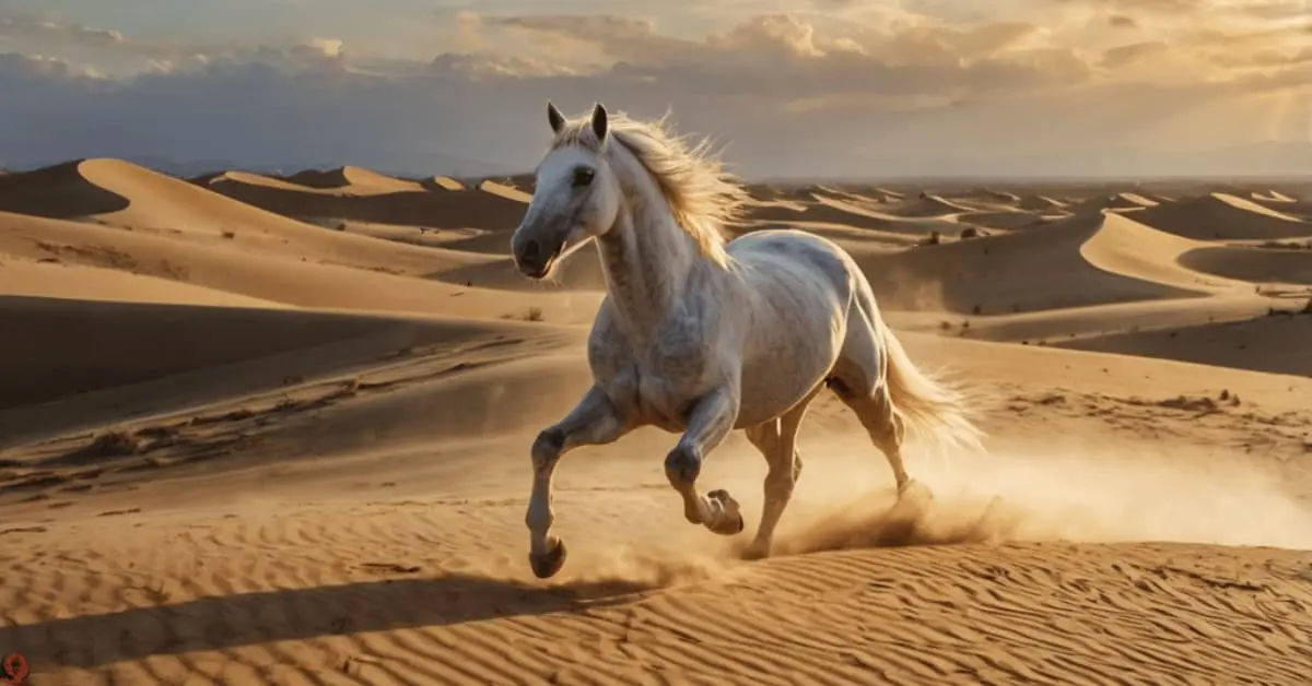 Dreaming of a white horse running