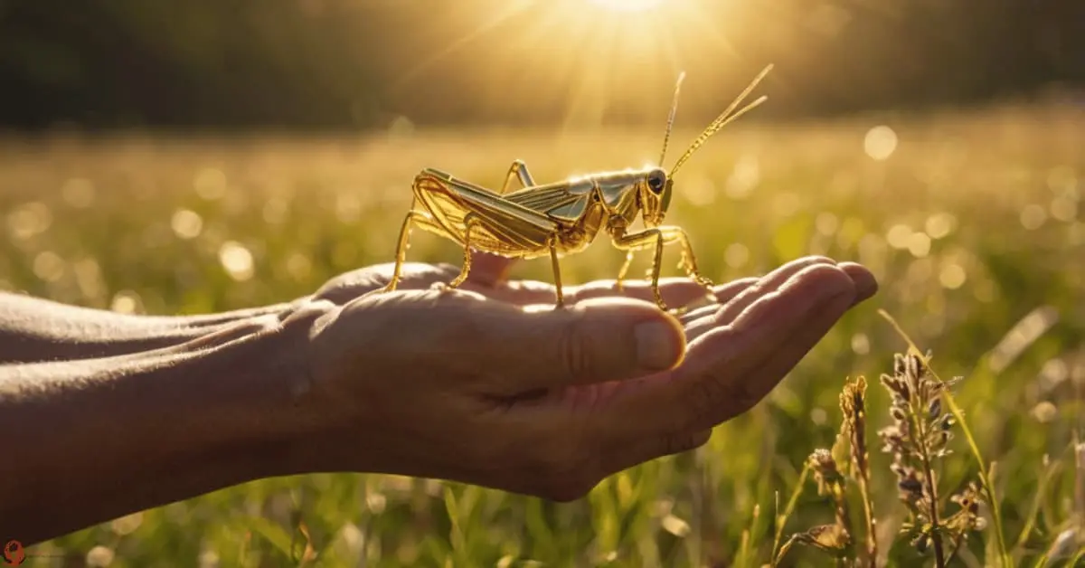 Is it good luck if a grasshopper lands on you