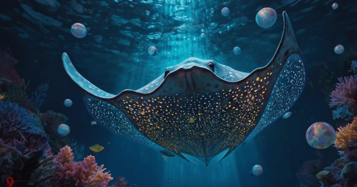 Dream of stingray in water