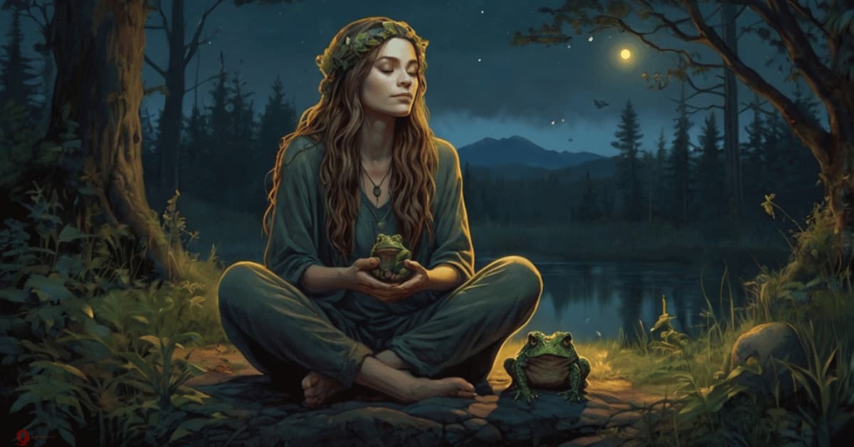 Spiritual meaning of a toad at your front door
