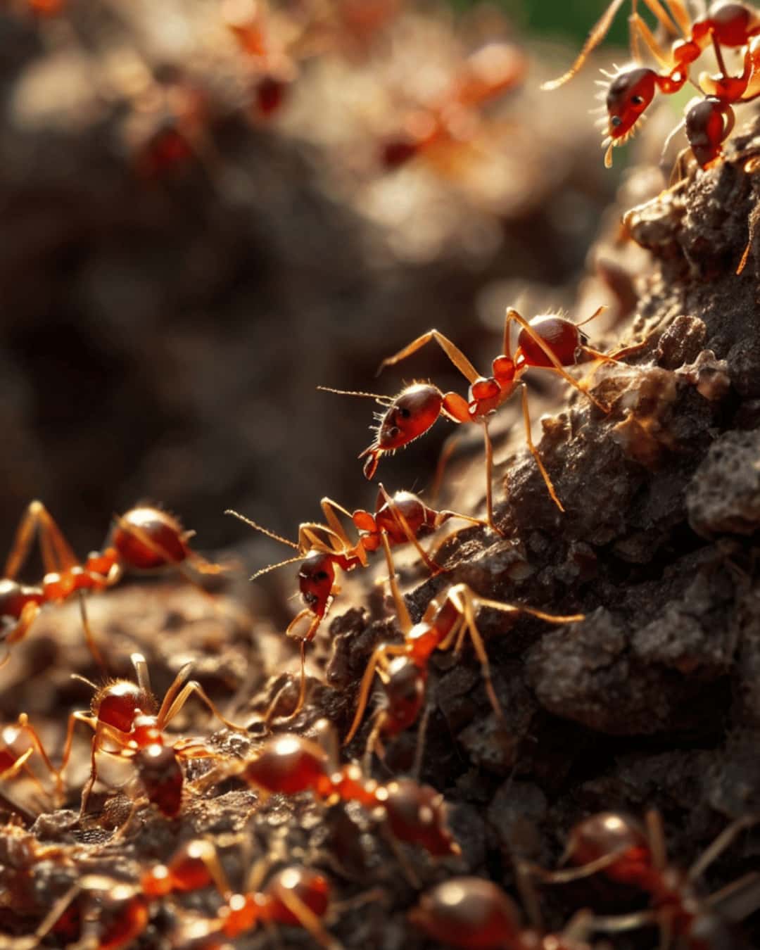 Red ants in dreams
