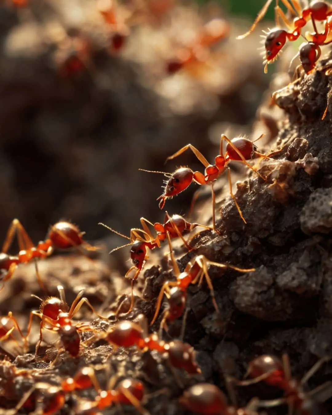 Red ants in dreams