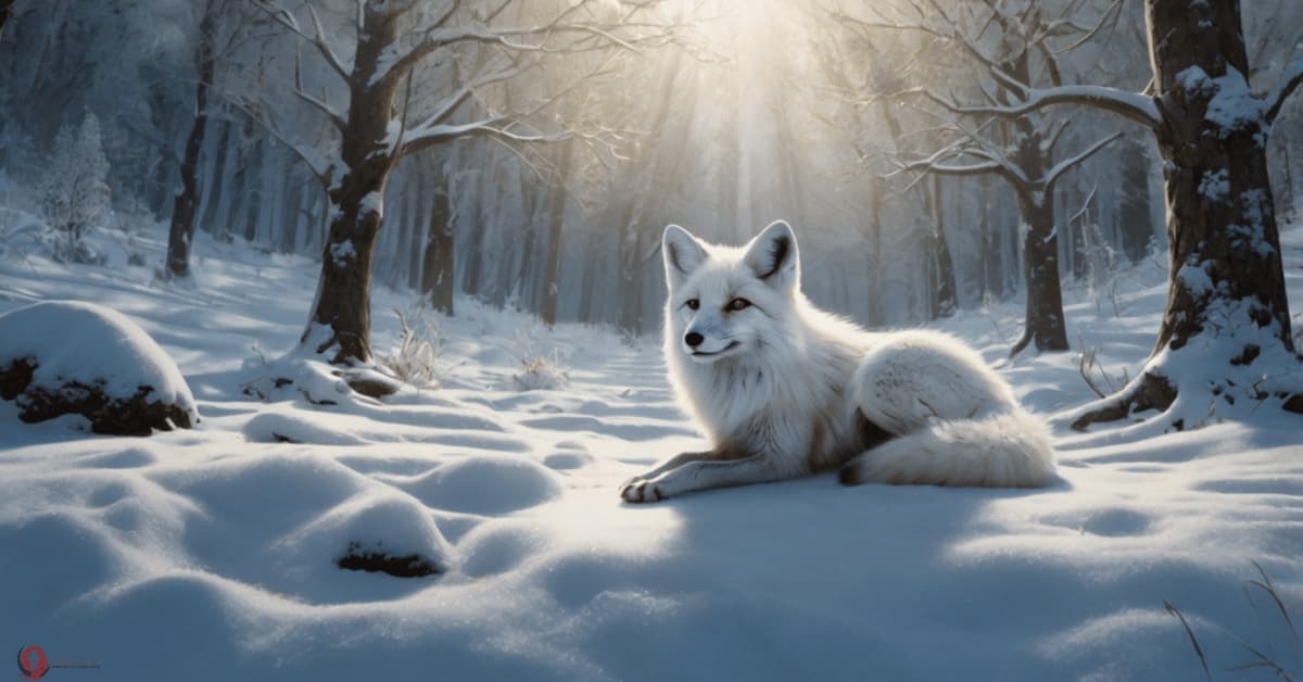 White fox in dream